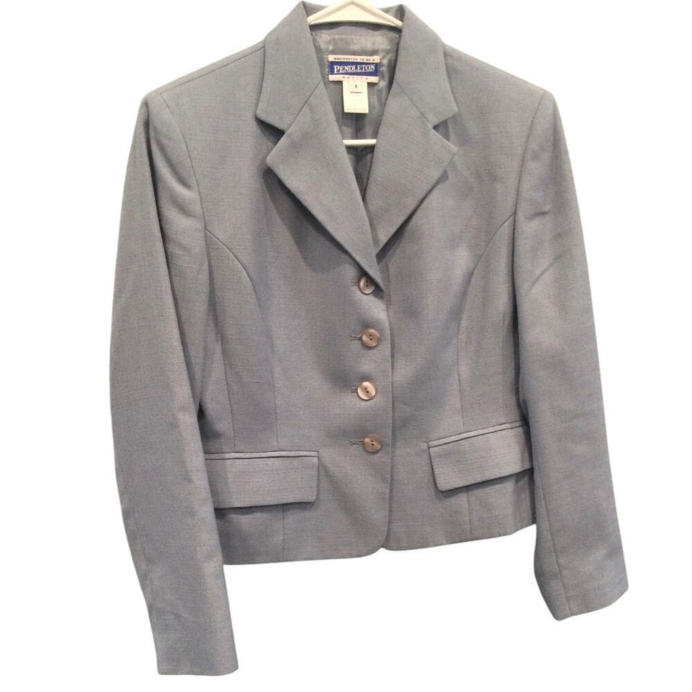 Pendleton Single Breasted Blazer Womens Size 4p 4… - image 1
